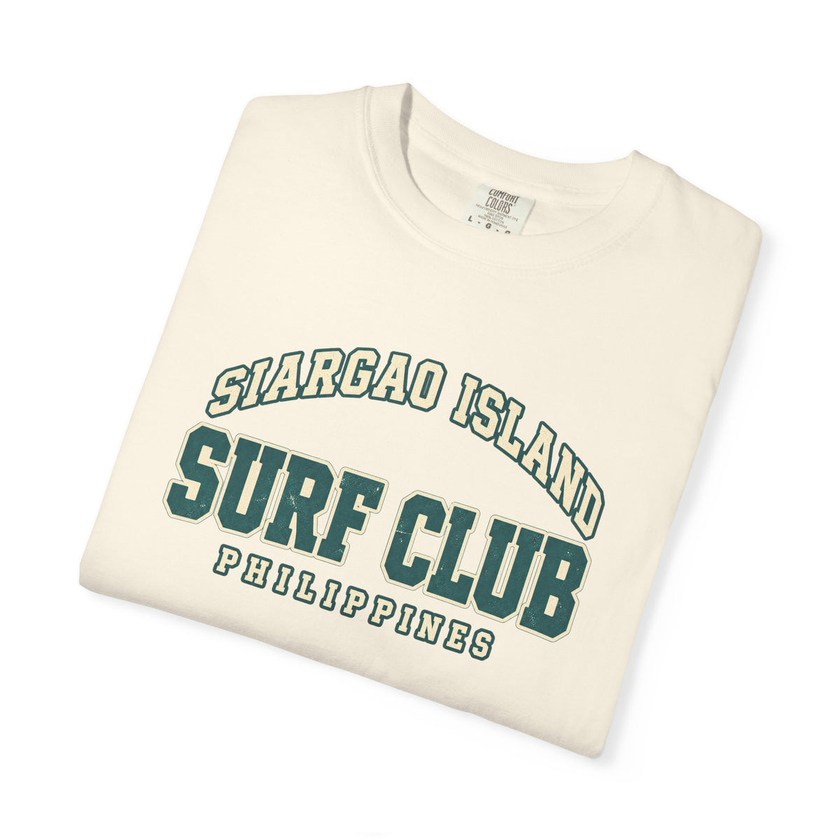 Siargao Island Surf Club Tee | Philippines Surf T-Shirt | Varsity Surf Shirt | Comfort Colors Travel Gift
