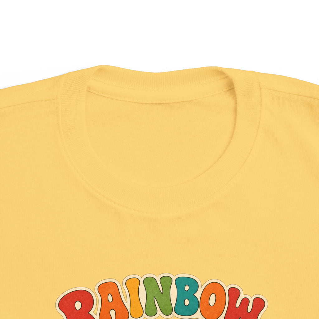 Rainbow Wave Rider Kids Tee | Rainbow Wave Kids Shirt | Toddler Beach T-Shirt | Surf Kid Gift