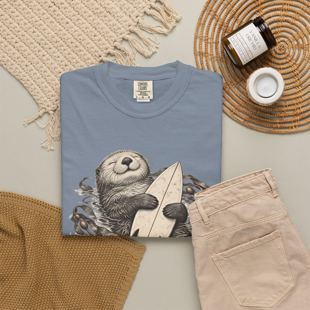 Emotionally Attached Otter Shirt | Cute Otters Holding Hands Tee | Comfort Colors T-Shirt