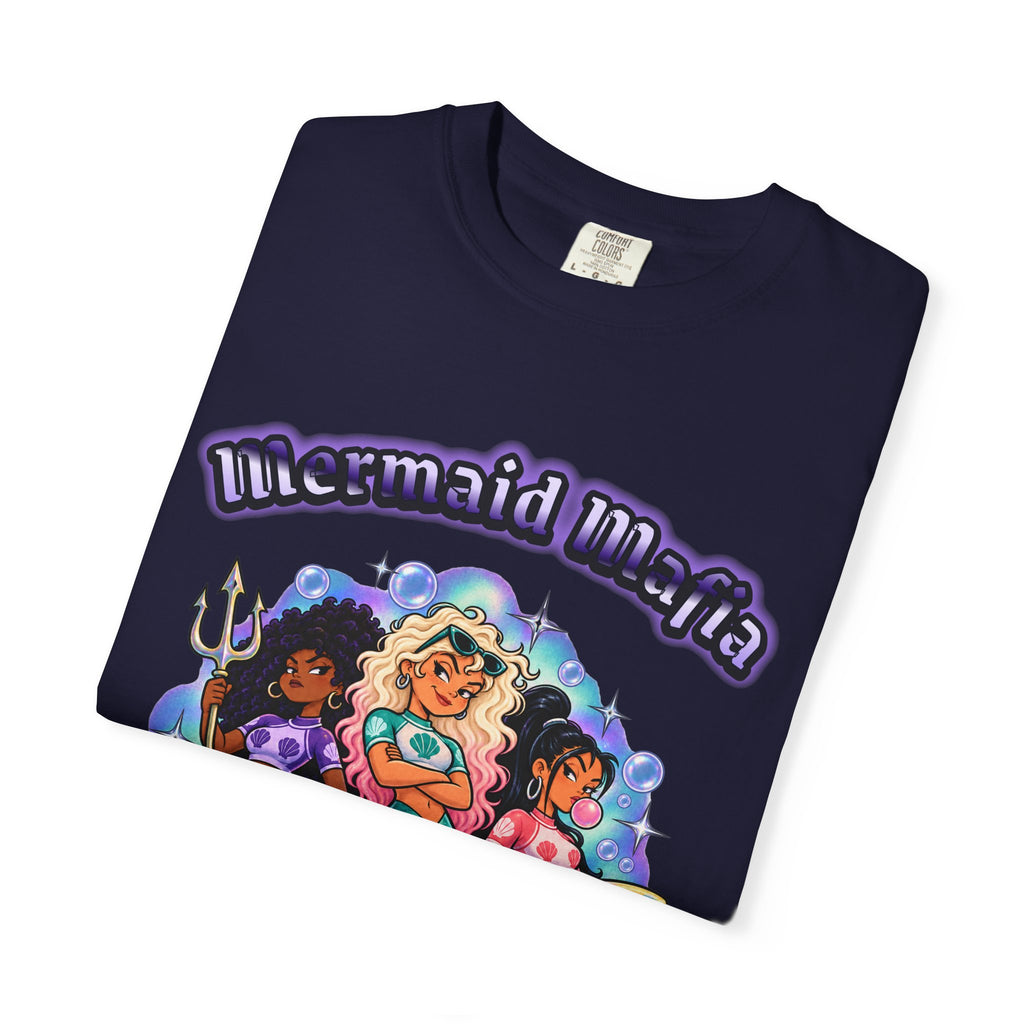 Mermaid Mafia Shirt | Funny Mermaid Bootleg Tee | Comfort Colors T-Shirt