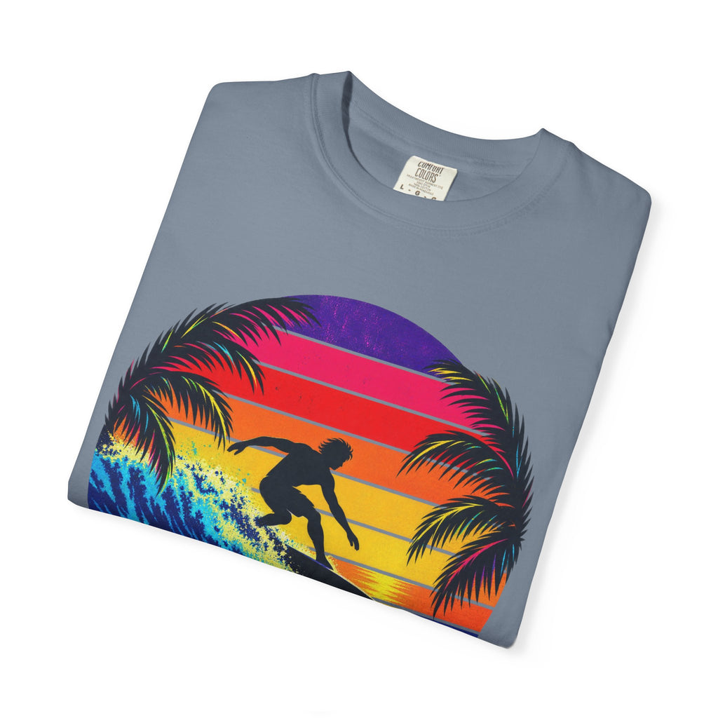 Sunset Chaser Tee | Retro Sunset Shirt | Tropical Surf T-Shirt | Comfort Colors