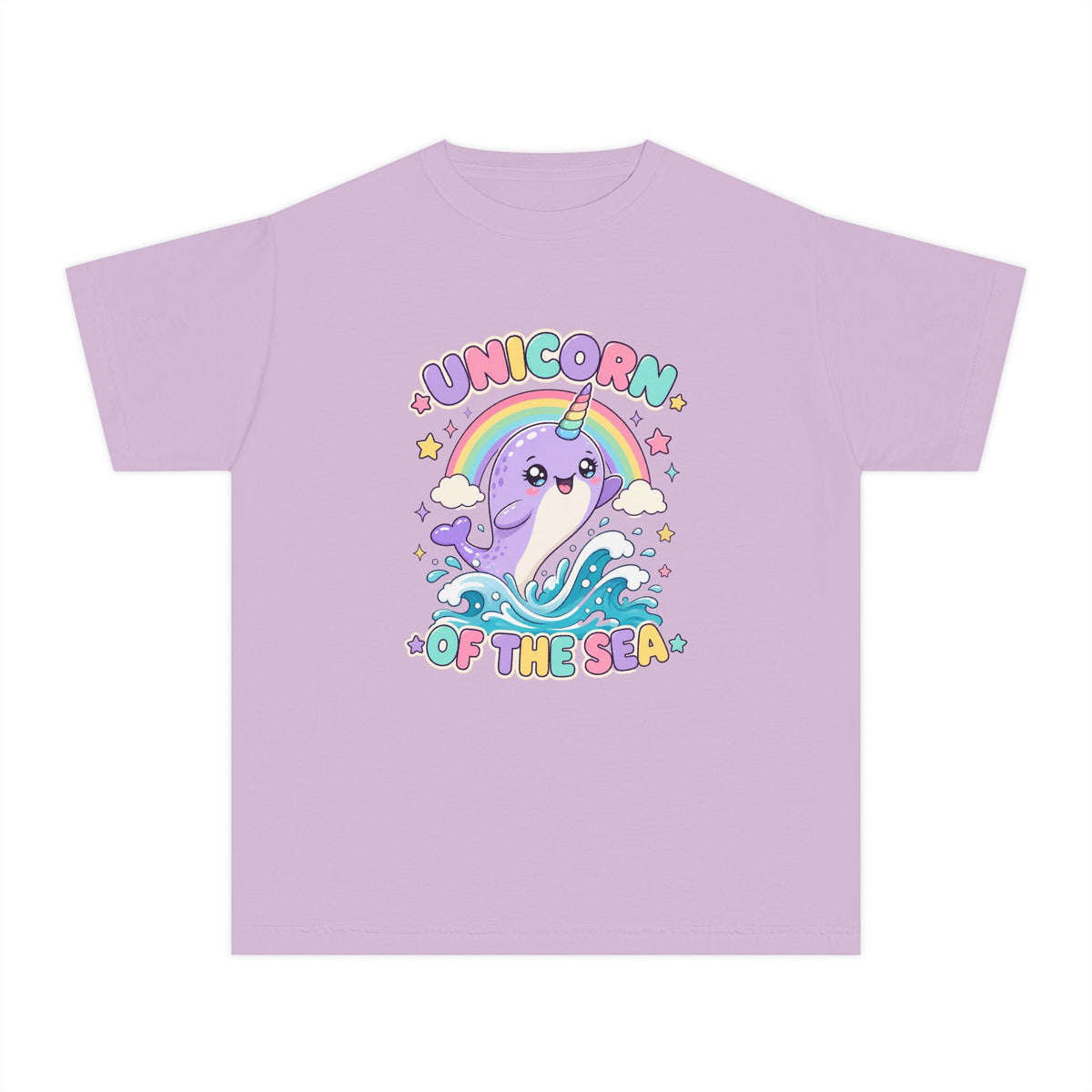 Unicorn Of The Sea Kids Tee | Narwhal Kids Shirt | Youth Beach T-Shirt | Surf Kid Gift