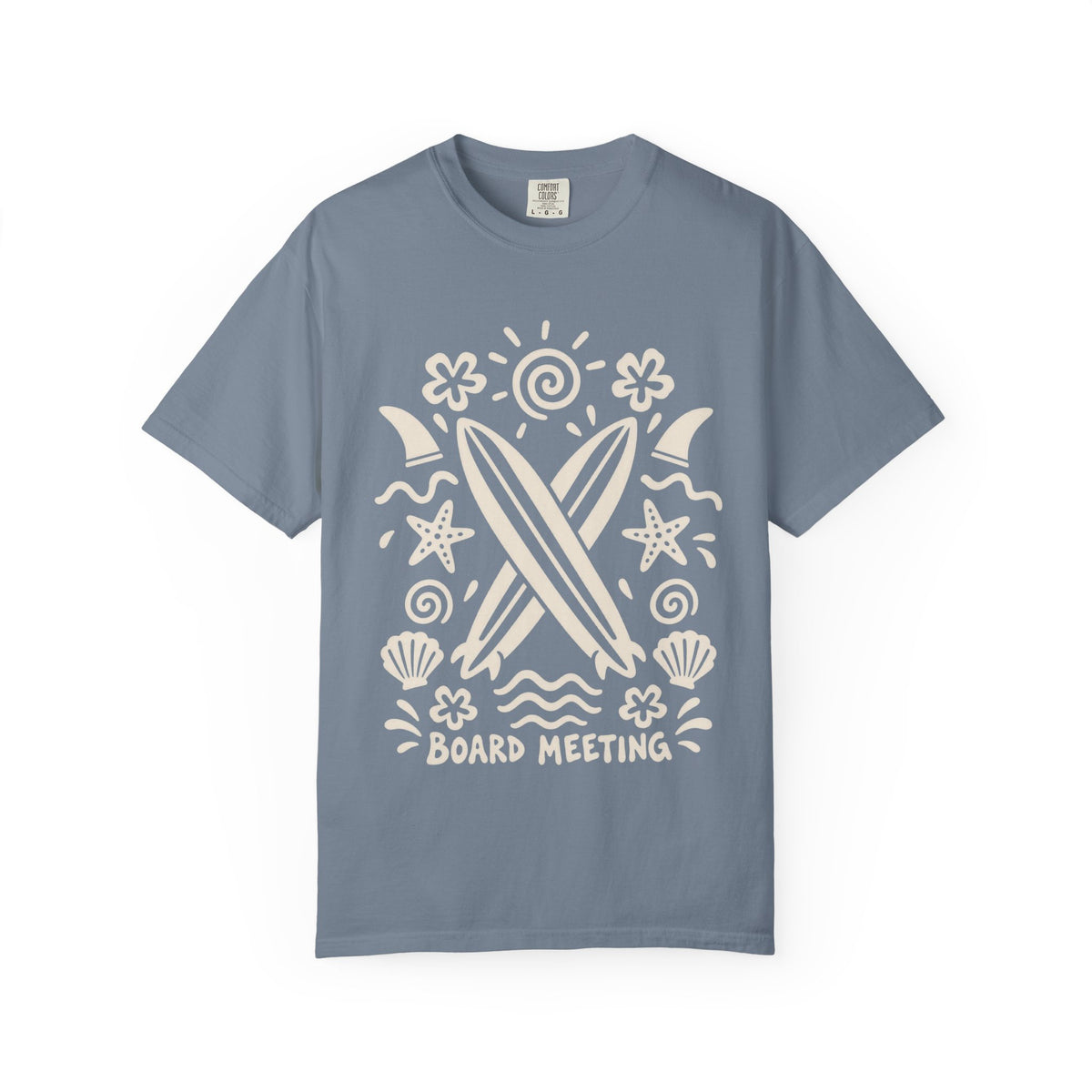 Board Meeting Surf Shirt | Funny Crossed Surfboards Tee | Comfort Colors T-Shirt