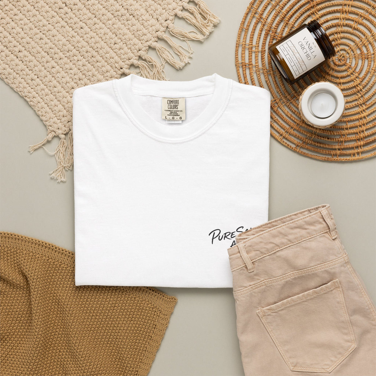 Just Chillin' Surf T-Shirt — Retro Beach Vibes with Guitarist Graphic