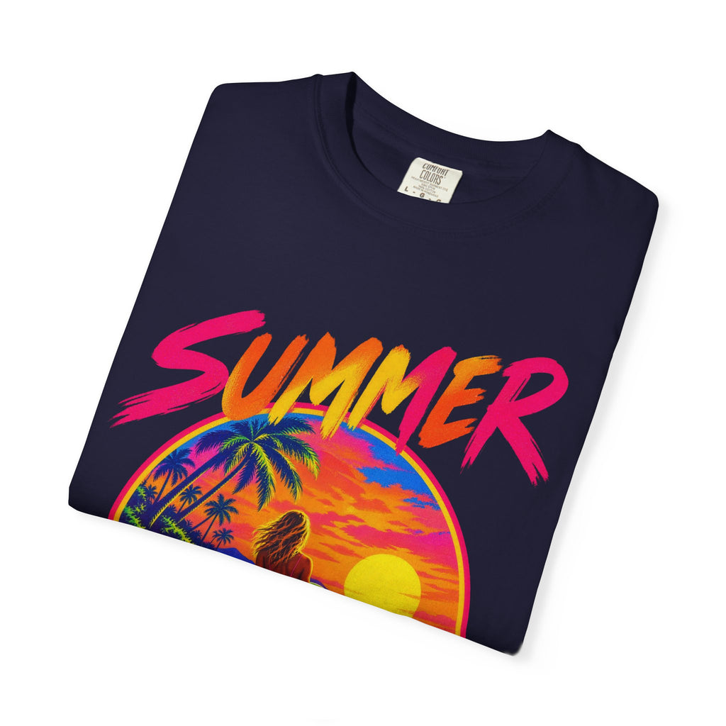 Summer Never Ends Tee | Retro Endless Summer Shirt | Tropical T-Shirt | Comfort Colors