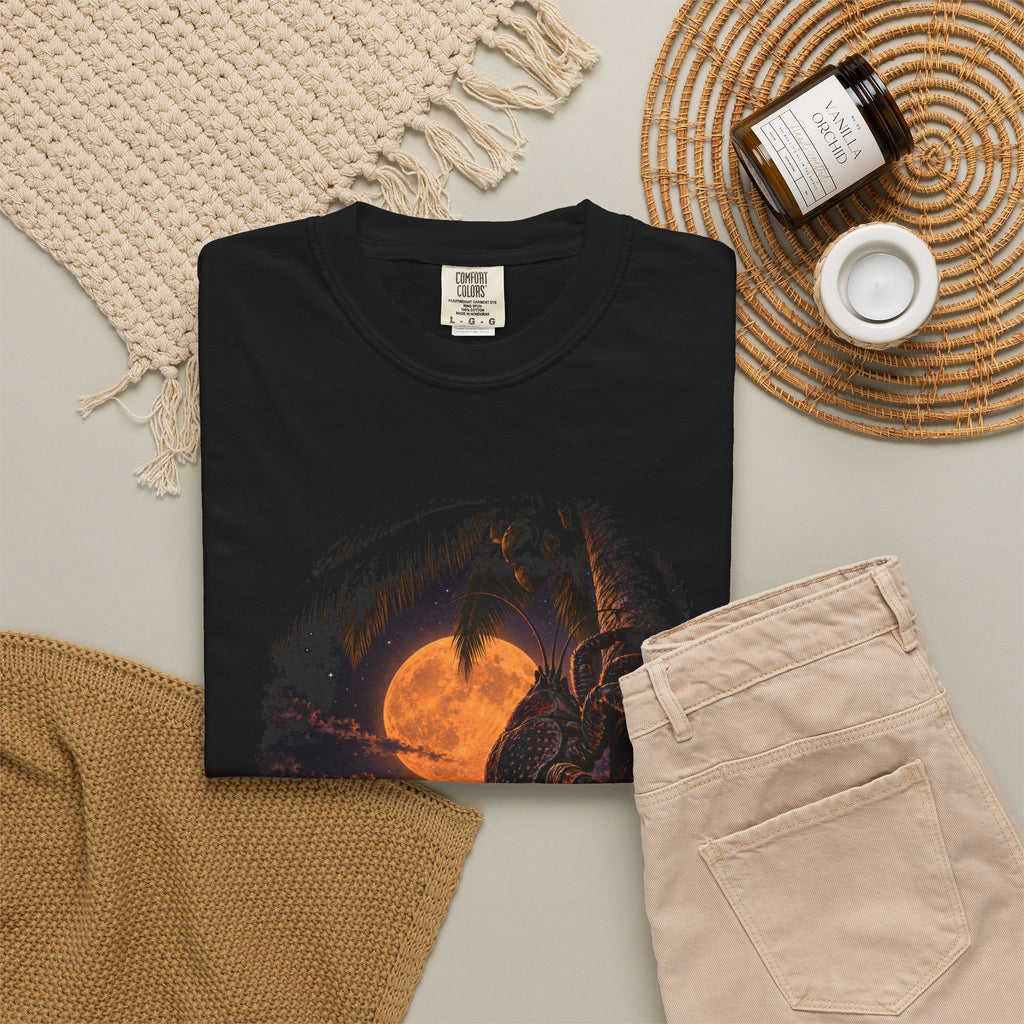 Night Shift Coconut Crab Shirt | Funny Night Owl Crab Tee | Comfort Colors T-Shirt