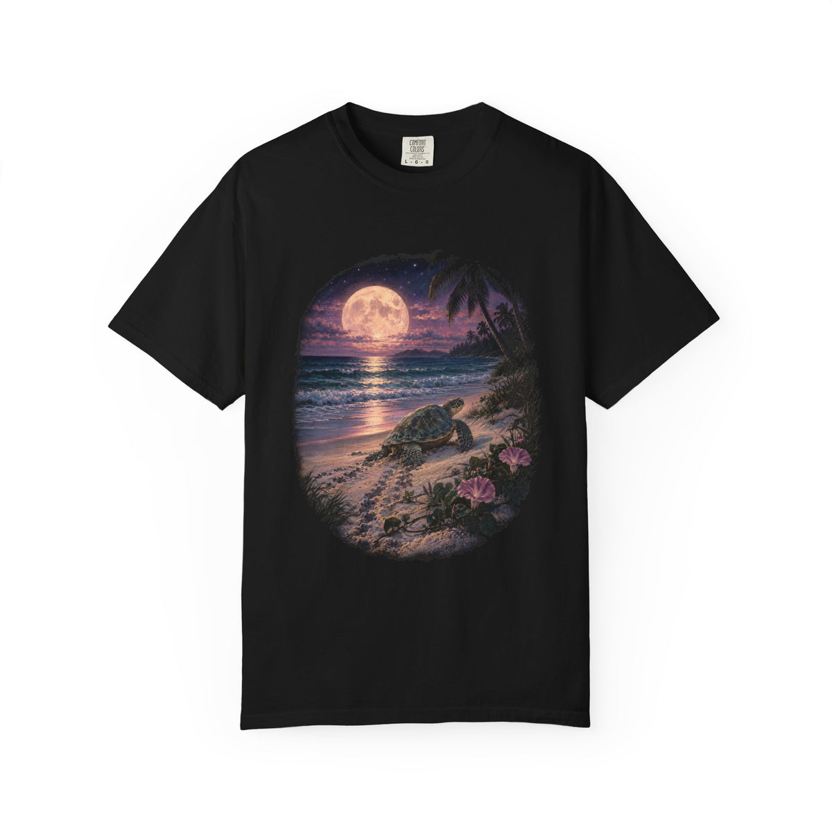 Nesting Moon Sea Turtle Shirt | Vintage Turtle Moon Tee | Comfort Colors T-Shirt