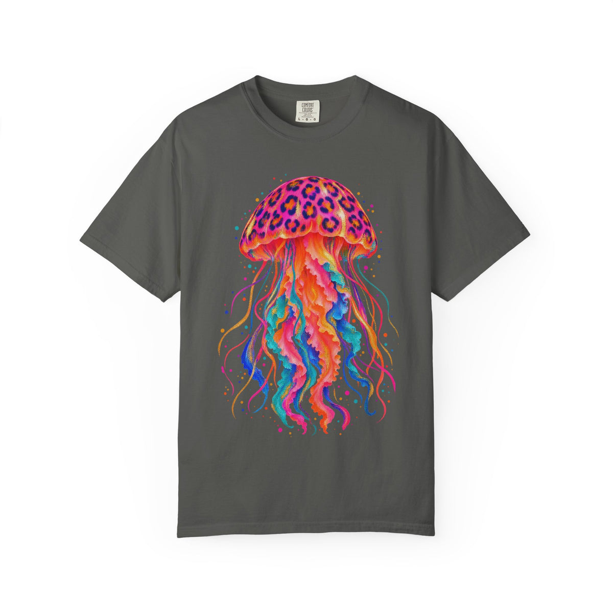 Neon Leopard Jellyfish Shirt | Ocean Jellyfish Tee | Comfort Colors T-Shirt