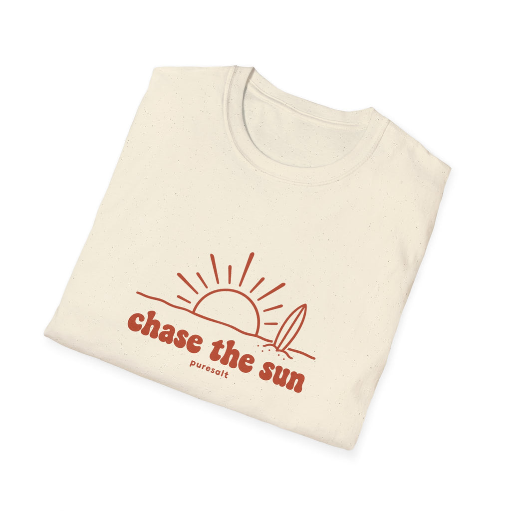 Chase the Sun Surf T-Shirt — Retro Beach Graphic Tee