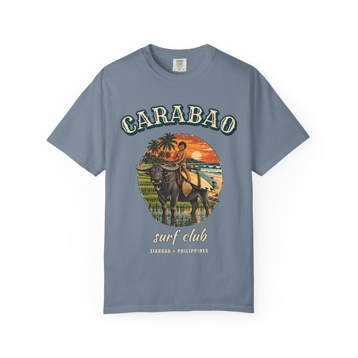 Carabao Surf Club Shirt | Philippines Water Buffalo Tee | Comfort Colors T-Shirt
