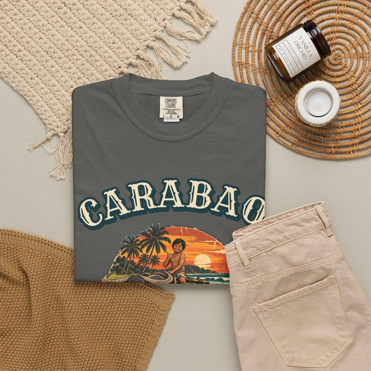 Carabao Surf Club Shirt | Philippines Water Buffalo Tee | Comfort Colors T-Shirt