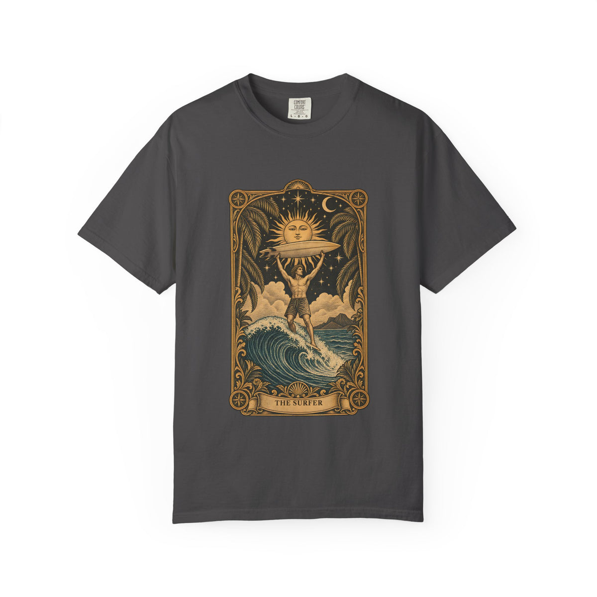 The Surfer Tarot Card Shirt | Vintage Tarot Surf Tee | Comfort Colors T-Shirt