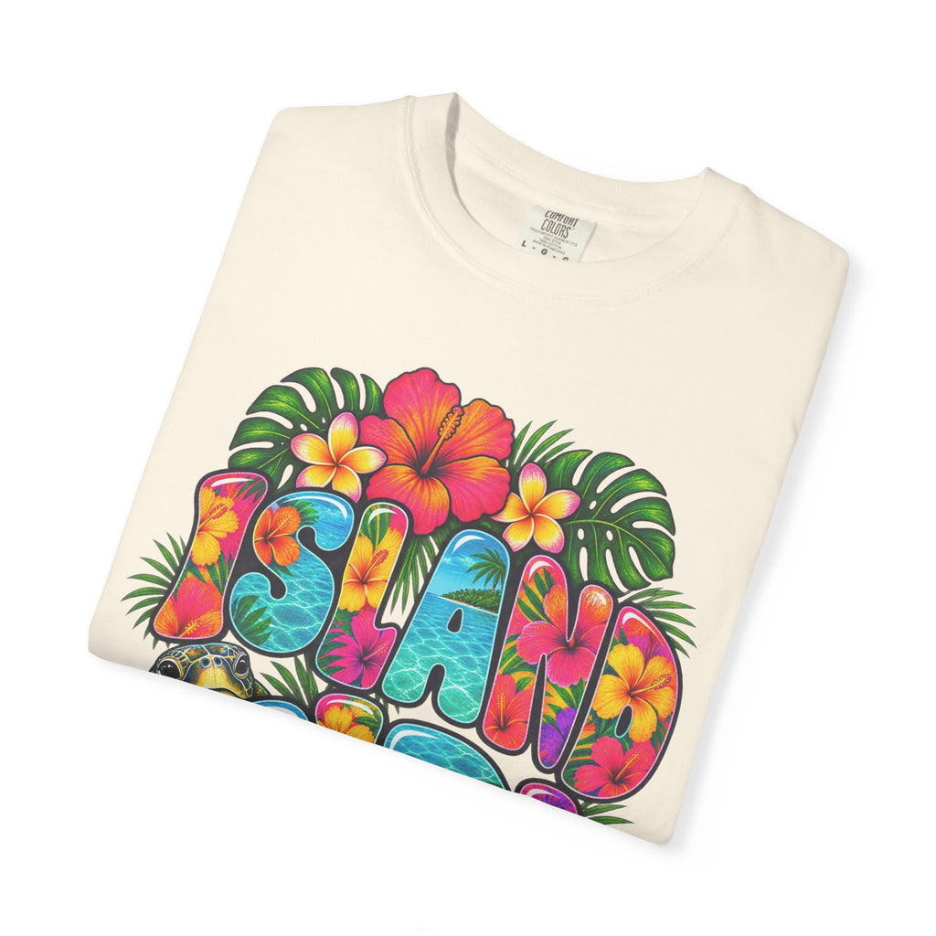 Island Girl Tee | Tropical Girl Shirt | Hibiscus Beach T-Shirt | Comfort Colors