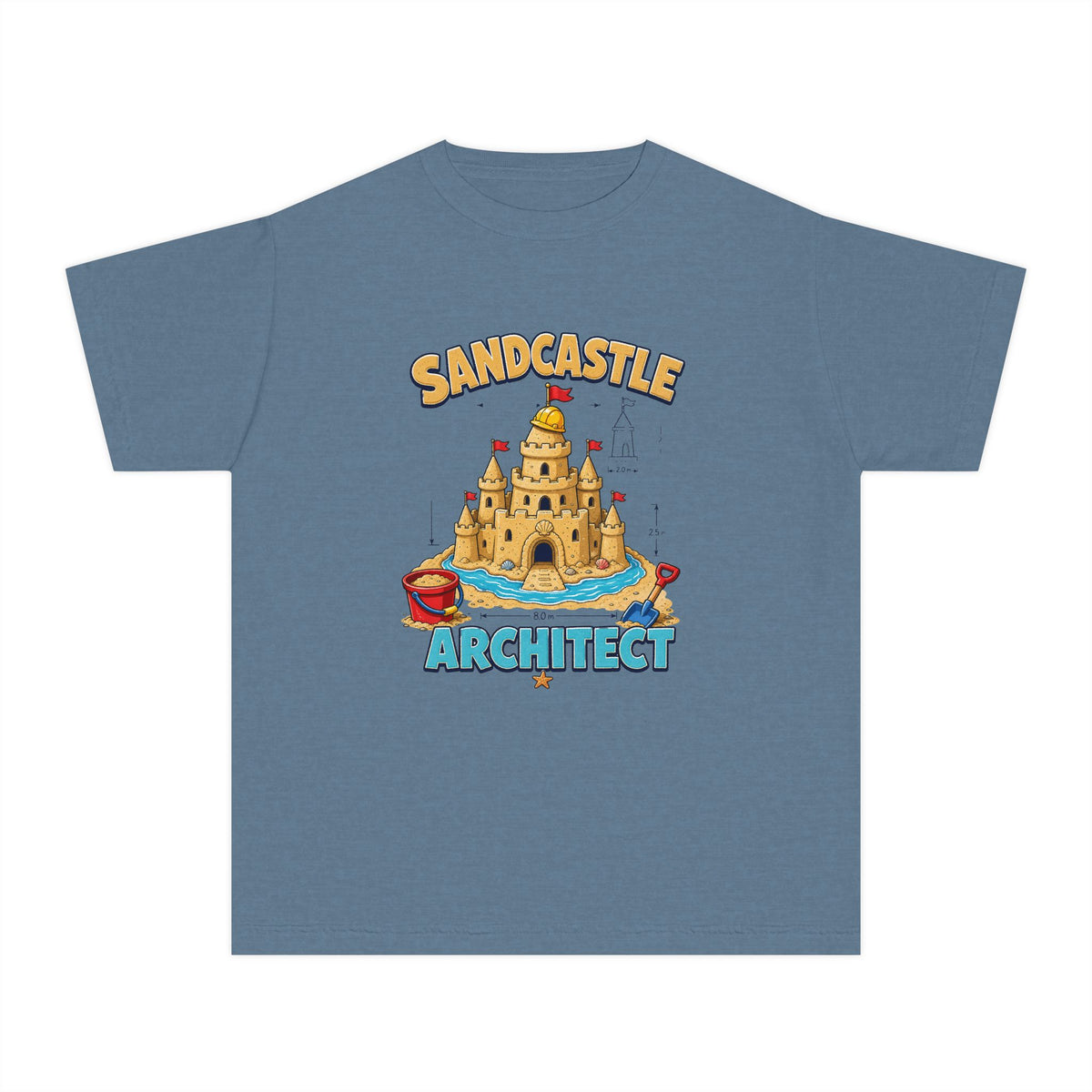 Sandcastle Architect Kids Tee | Sandcastle Kids Shirt | Youth Beach T-Shirt | Surf Kid Gift