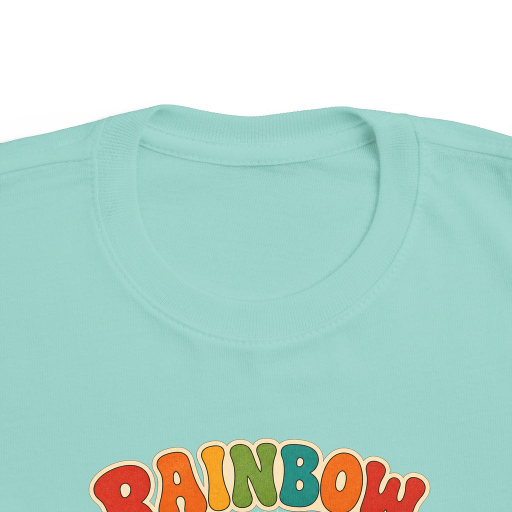 Rainbow Wave Rider Kids Tee | Rainbow Wave Kids Shirt | Toddler Beach T-Shirt | Surf Kid Gift