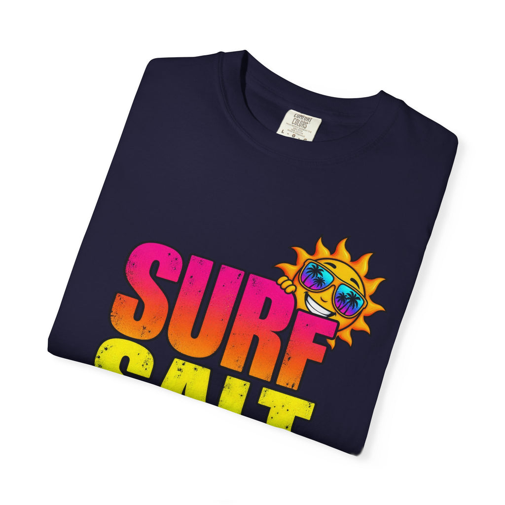 Surf Salt Soul Tee | Retro Surf Graphic Shirt | Colorful Beach T-Shirt | Comfort Colors