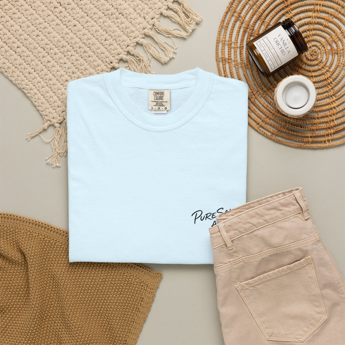 Just Chillin' Surf T-Shirt — Retro Beach Vibes with Guitarist Graphic