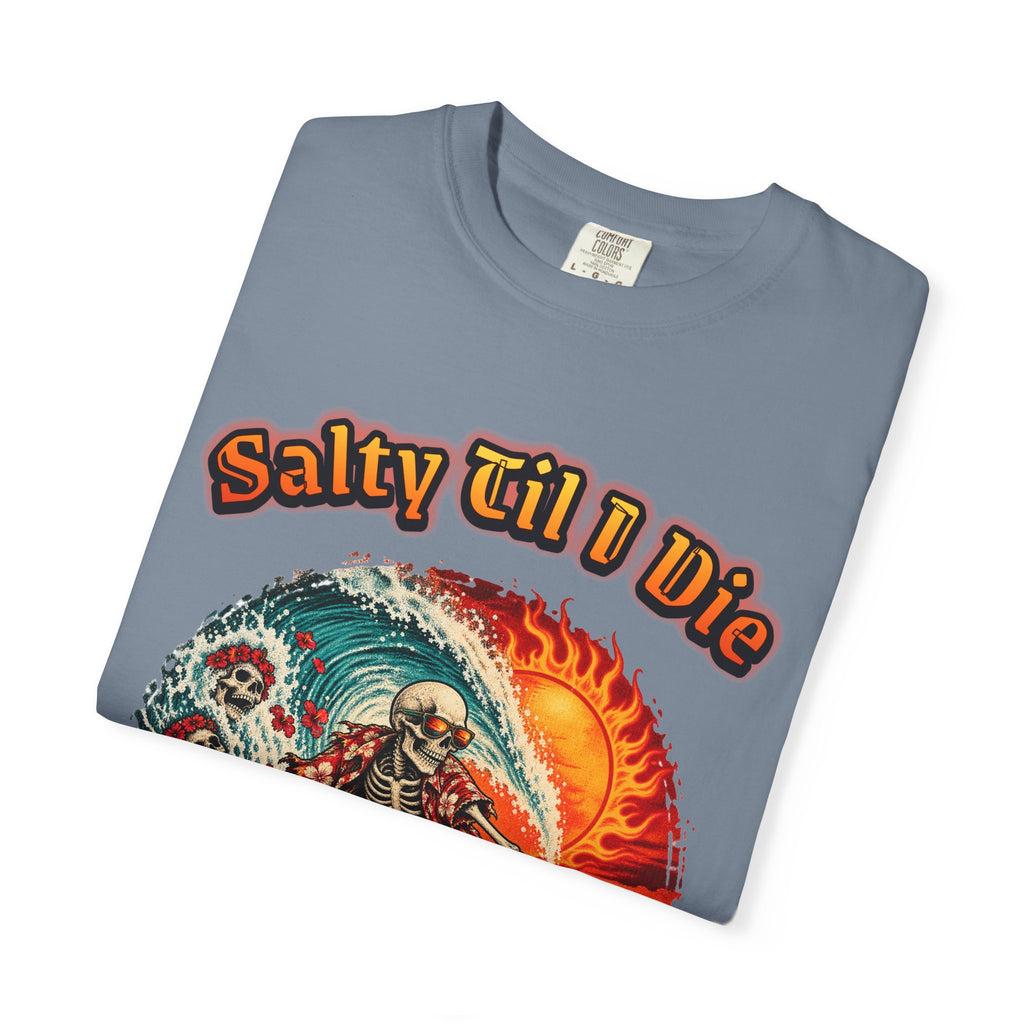 Salty Til I Die Skeleton Shirt | Surf Sleep Repeat Tee | Comfort Colors T-Shirt