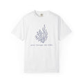 Grow Through The Tides Tee | Seaweed Line Art Shirt | Inspirational Ocean T-Shirt | Comfort Colors Mint