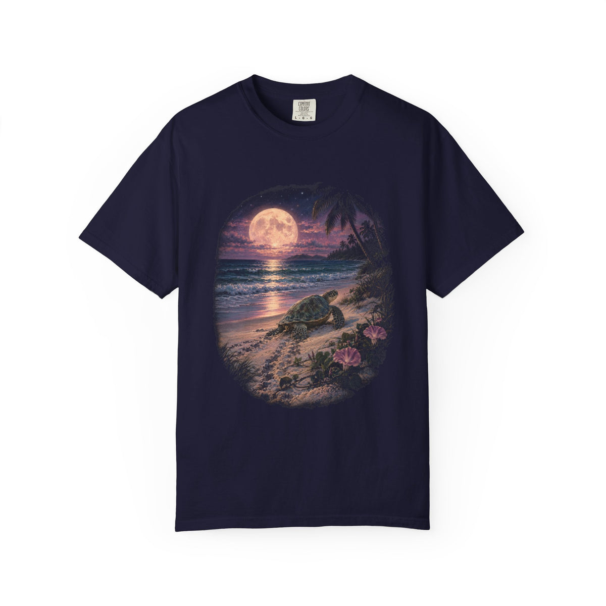 Nesting Moon Sea Turtle Shirt | Vintage Turtle Moon Tee | Comfort Colors T-Shirt