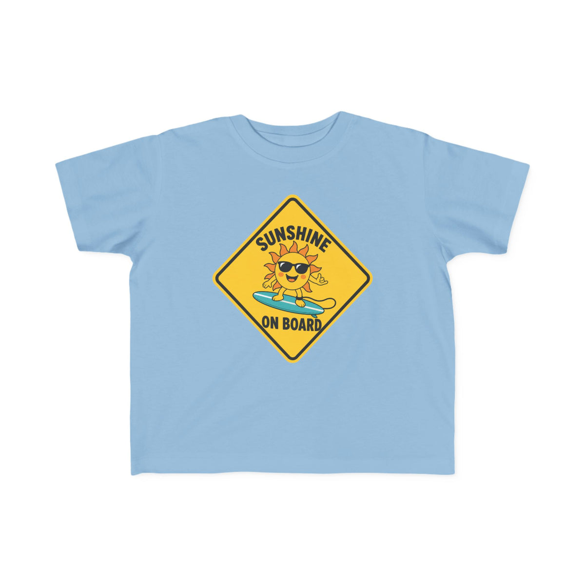 Sunshine On Board Kids Tee | Sunshine Kids Shirt | Toddler Beach T-Shirt | Surf Kid Gift