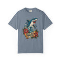 Shark Bait Not Today Tee | Tattoo Style Shark Shirt | Old School Surf T-Shirt | Comfort Colors Surfer Gift