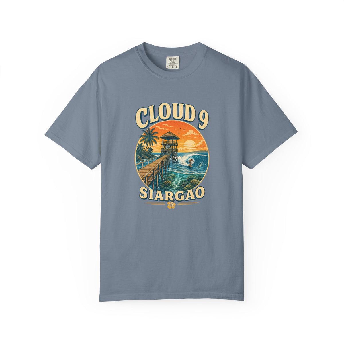 Cloud 9 Siargao Tee | Siargao Surf Shirt | Retro Beach T-Shirt | Comfort Colors Gift