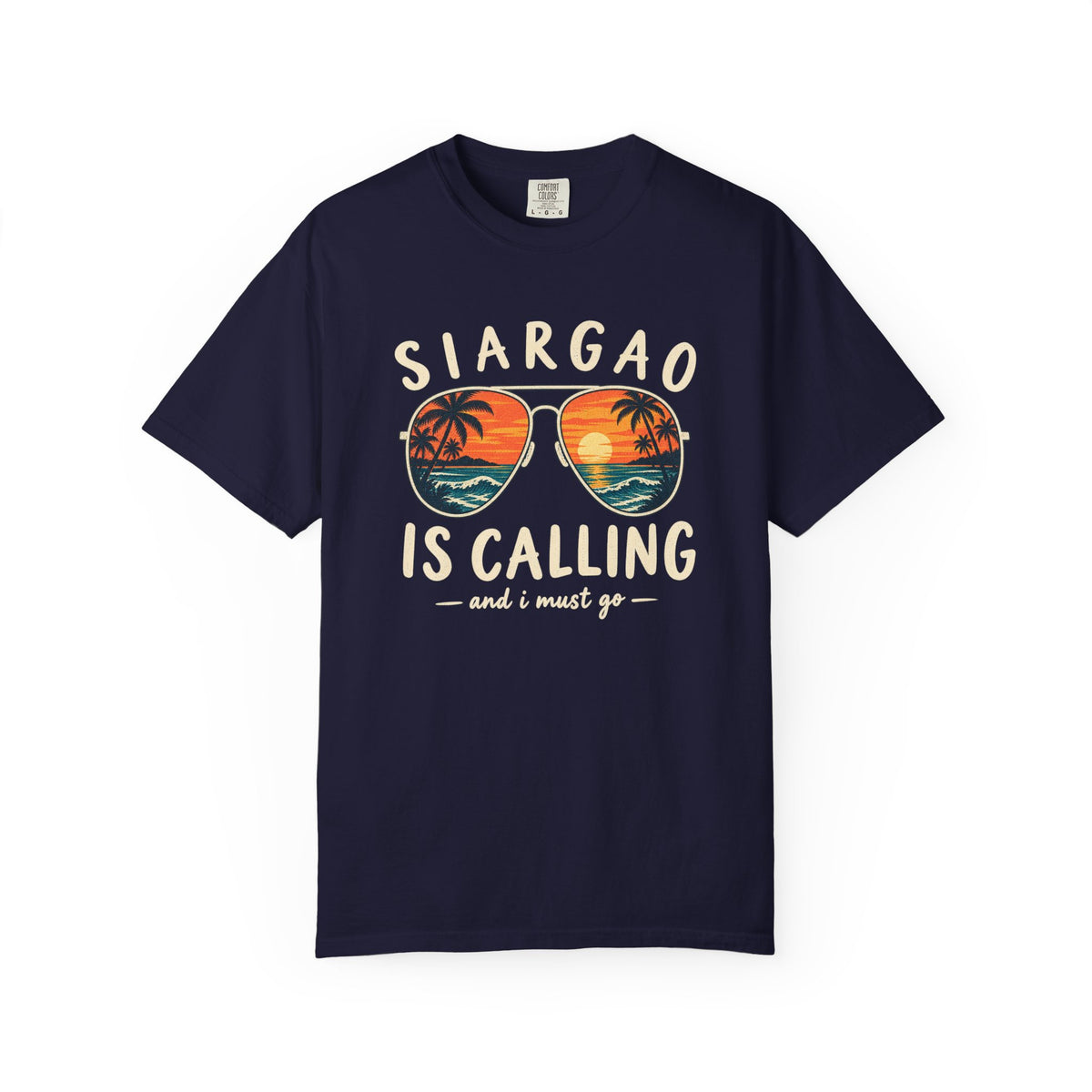 Siargao Is Calling Tee | Philippines Surf Shirt | Retro Sunglasses T-Shirt | Comfort Colors Gift