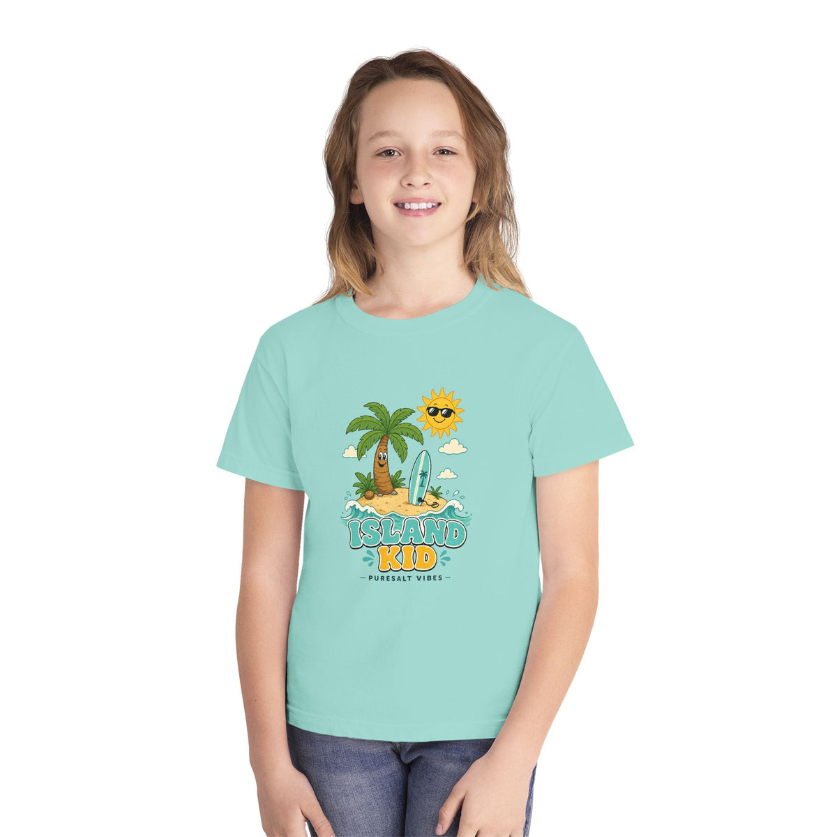 Island Kid Kids Tee | Island Kid Shirt | Youth Beach T-Shirt | Surf Kid Gift