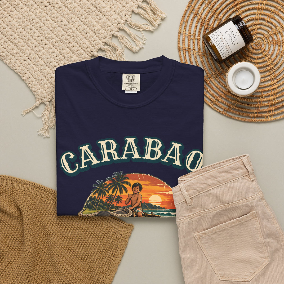 Carabao Surf Club Shirt | Philippines Water Buffalo Tee | Comfort Colors T-Shirt