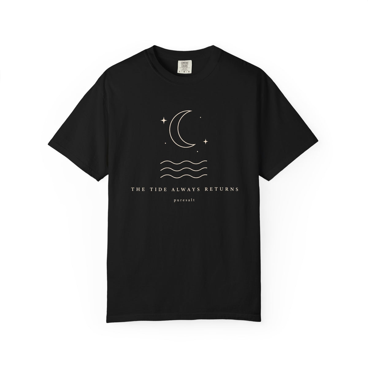 Moon Tide Graphic T‑Shirt — "The Tide Always Returns"