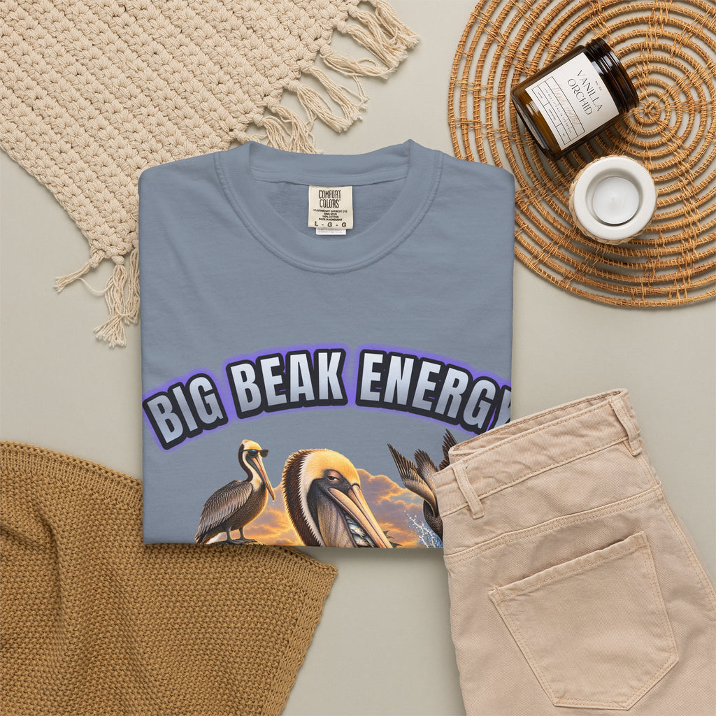Pelican Big Beak Energy Shirt | Funny Pelican Bootleg Tee | Comfort Colors T-Shirt
