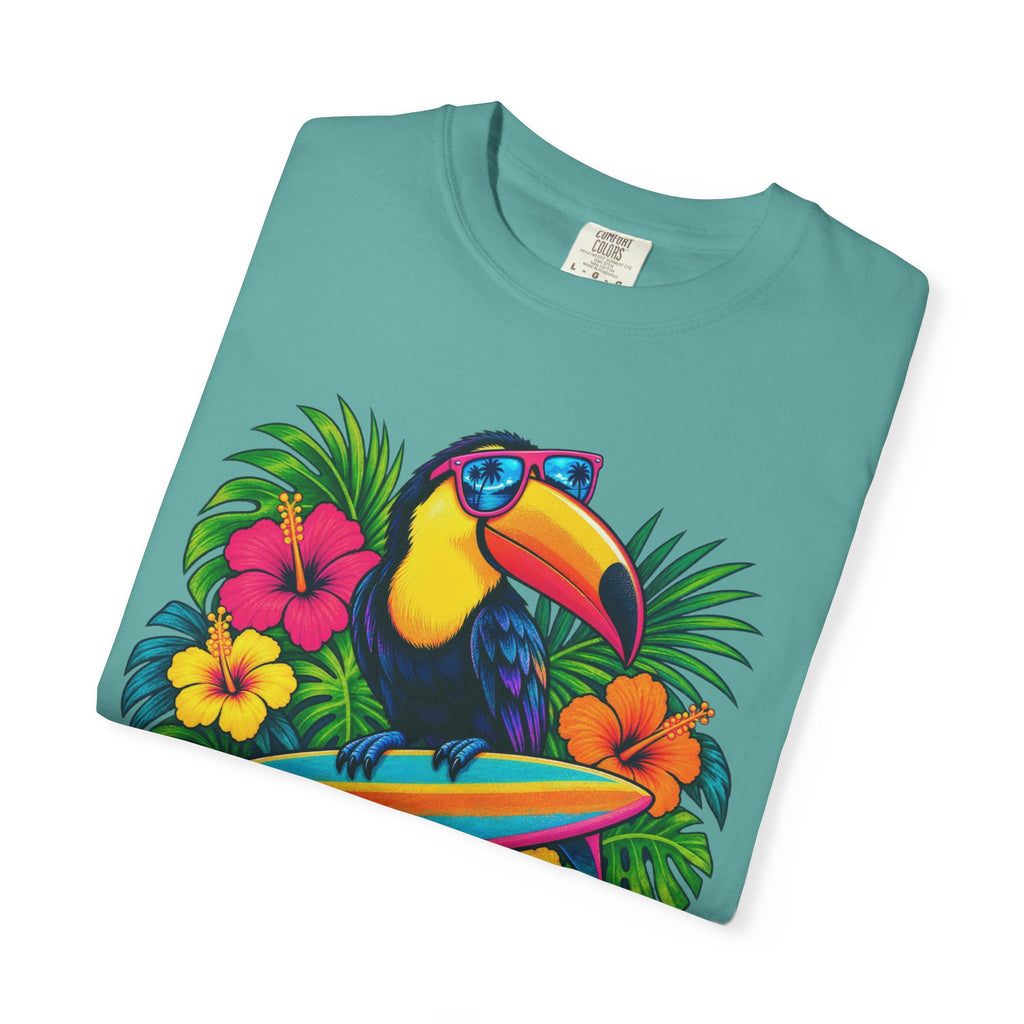 Tropical Mood Toucan Tee | Funny Toucan Surf Shirt | Tropical Jungle T-Shirt | Comfort Colors