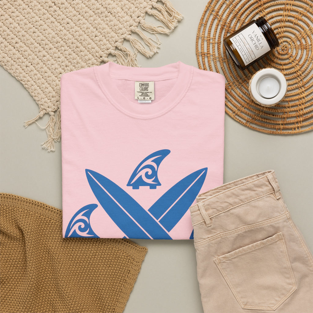 Fin Club Surf Shirt | Tribal Surf Fins Varsity Tee | Comfort Colors T-Shirt