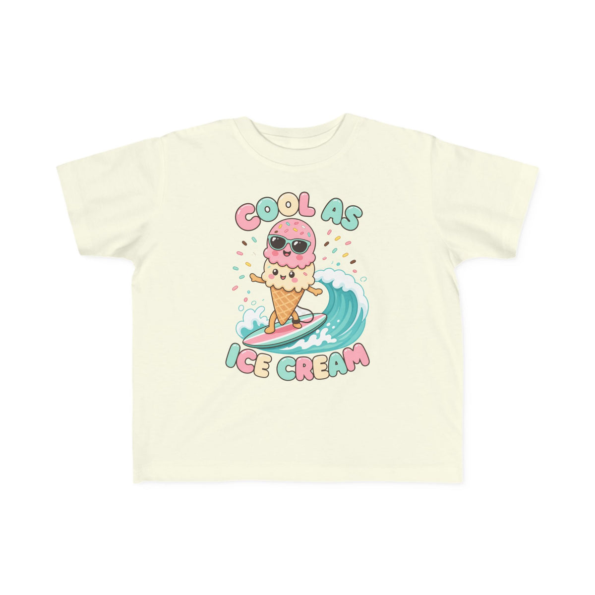 Cool As Ice Cream Kids Tee | Ice Cream Kids Shirt | Toddler Beach T-Shirt | Surf Kid Gift