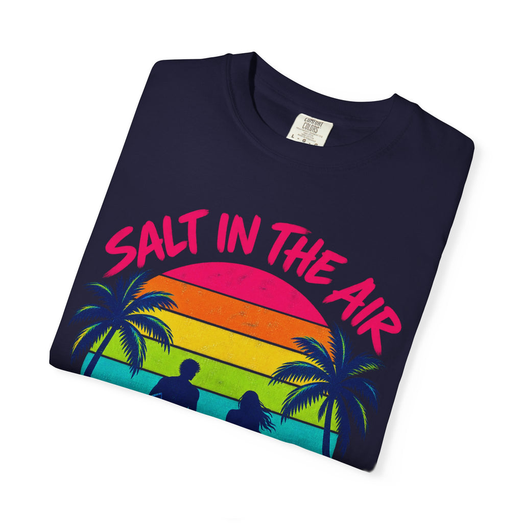 Salt In The Air Tee | Ocean Breeze Shirt | Retro Beach T-Shirt | Comfort Colors