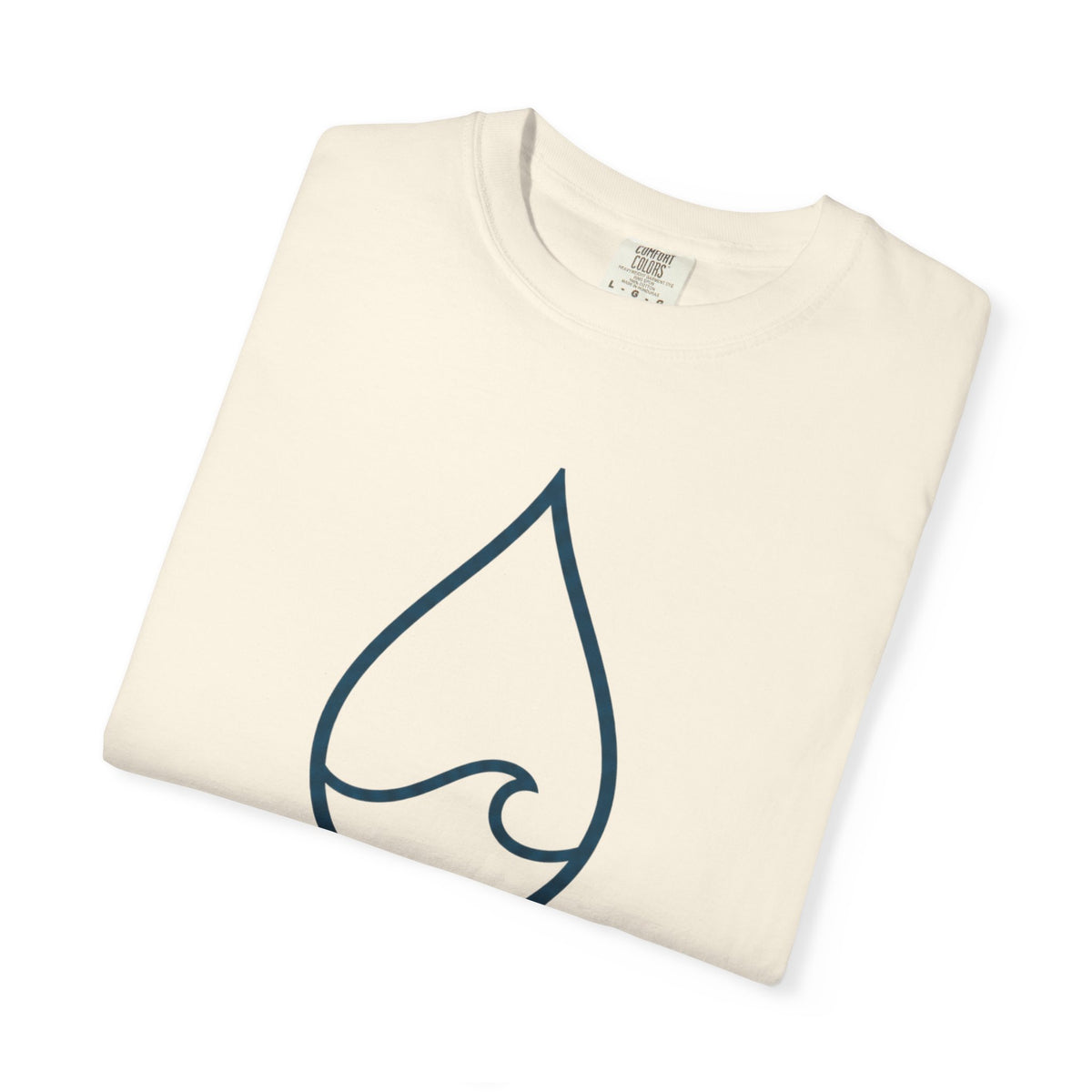 Salt Heals Tee | Minimalist Water Drop Wave Shirt | Ocean Healing T-Shirt | Comfort Colors Chalky Mint