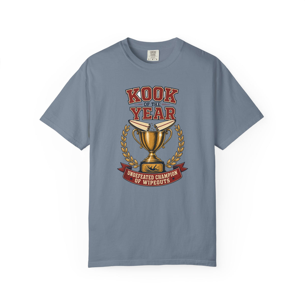 Kook Of The Year Tee | Funny Kook Surf Shirt | Retro Beach T-Shirt | Comfort Colors Gift