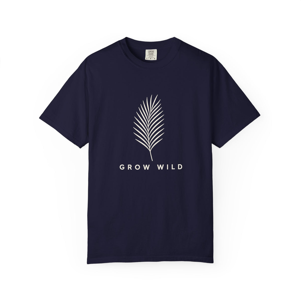 Grow Wild Tee | Minimal Palm Frond Shirt | Inspirational Ocean T-Shirt | Comfort Colors