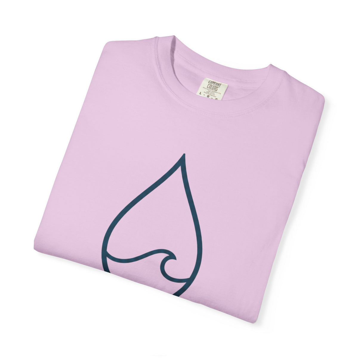 Salt Heals Tee | Minimalist Water Drop Wave Shirt | Ocean Healing T-Shirt | Comfort Colors Chalky Mint