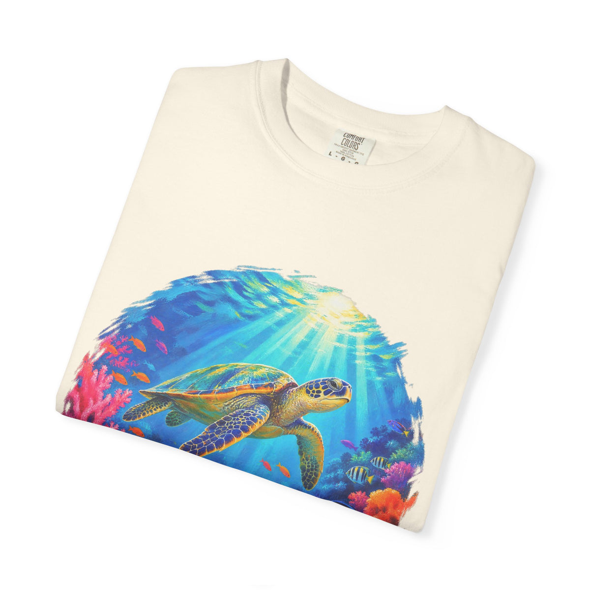 Coral Reef Sea Turtle Shirt | Underwater Ocean Tee | Comfort Colors T-Shirt