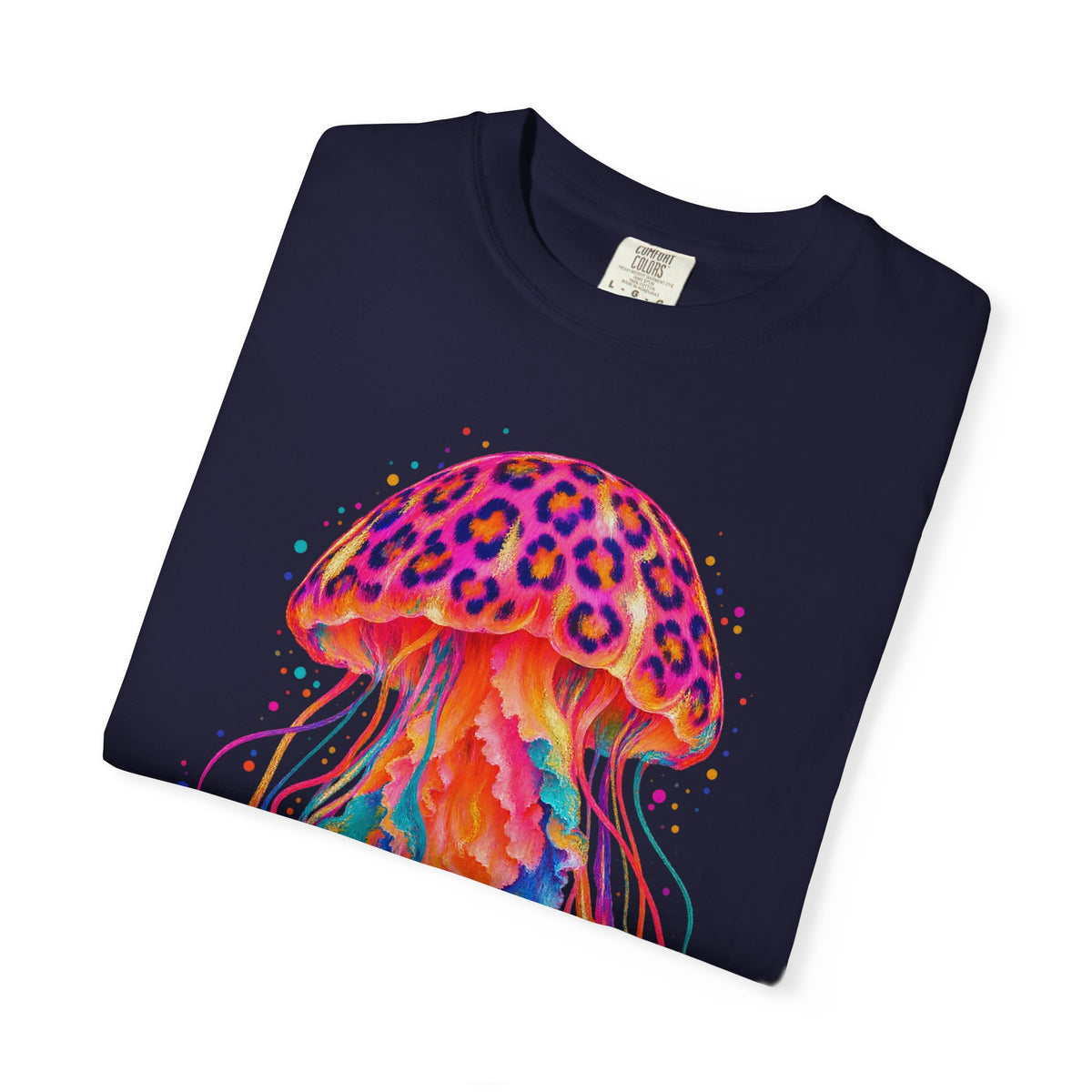 Neon Leopard Jellyfish Shirt | Ocean Jellyfish Tee | Comfort Colors T-Shirt
