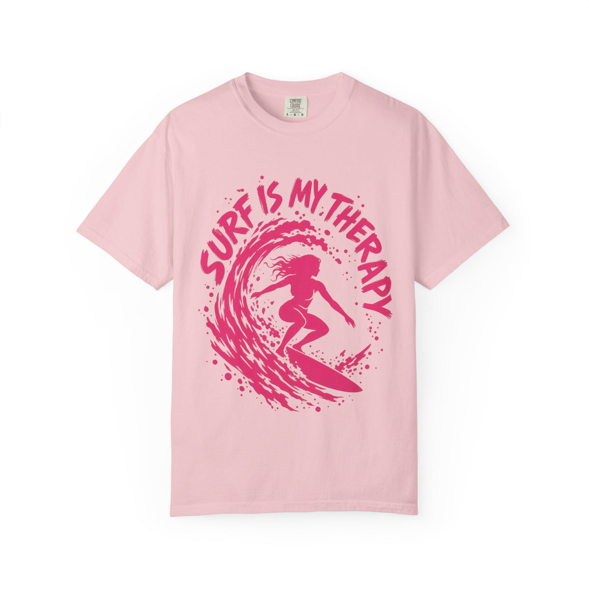 Surf Is My Therapy Shirt | Surfer Girl Brush Script Tee | Comfort Colors T-Shirt