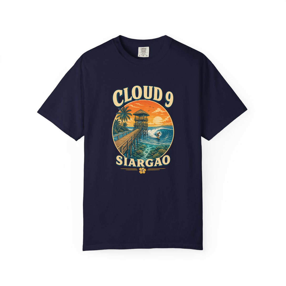 Cloud 9 Siargao Tee | Siargao Surf Shirt | Retro Beach T-Shirt | Comfort Colors Gift