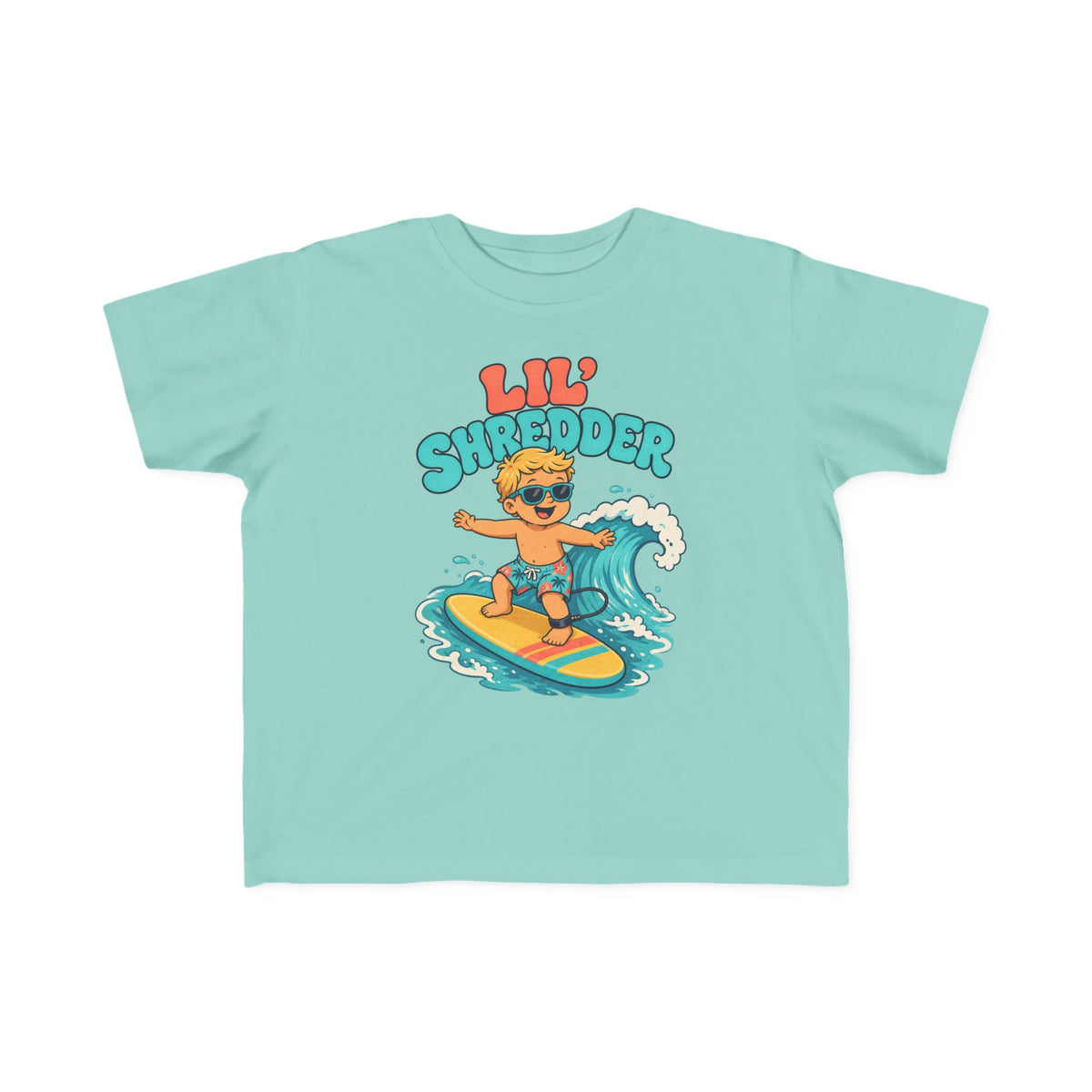Lil' Shredder Kids Tee | Toddler Surf Shirt | Toddler Beach T-Shirt | Surf Kid Gift