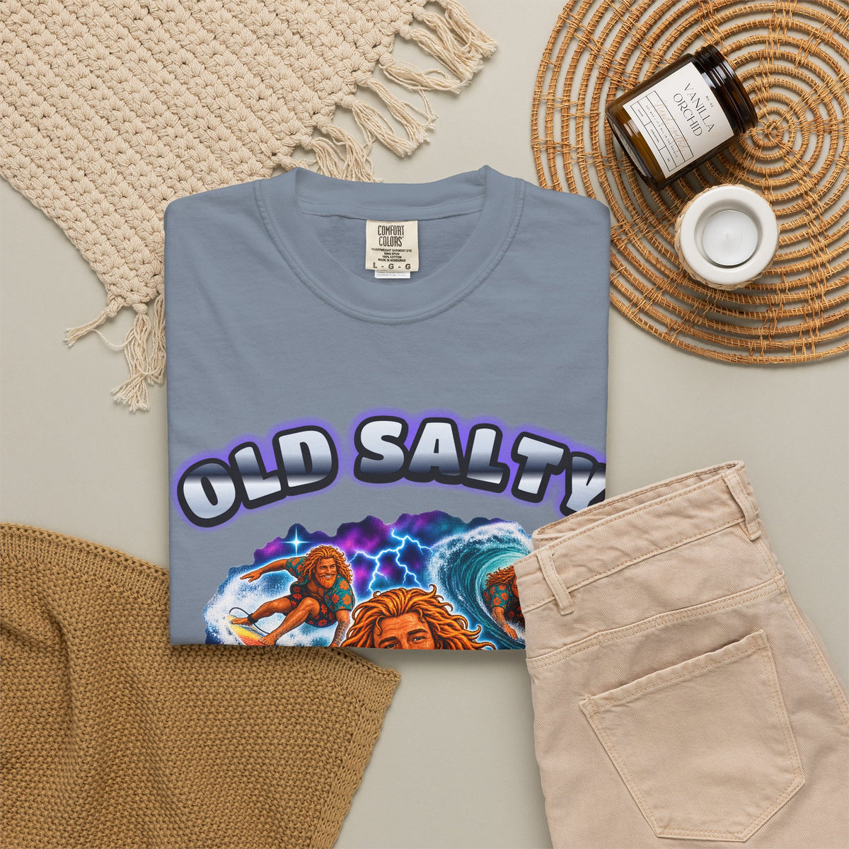 Old Salty Bootleg Shirt | 90s Rap Tee Style Surf Tour Tee | Comfort Colors T-Shirt