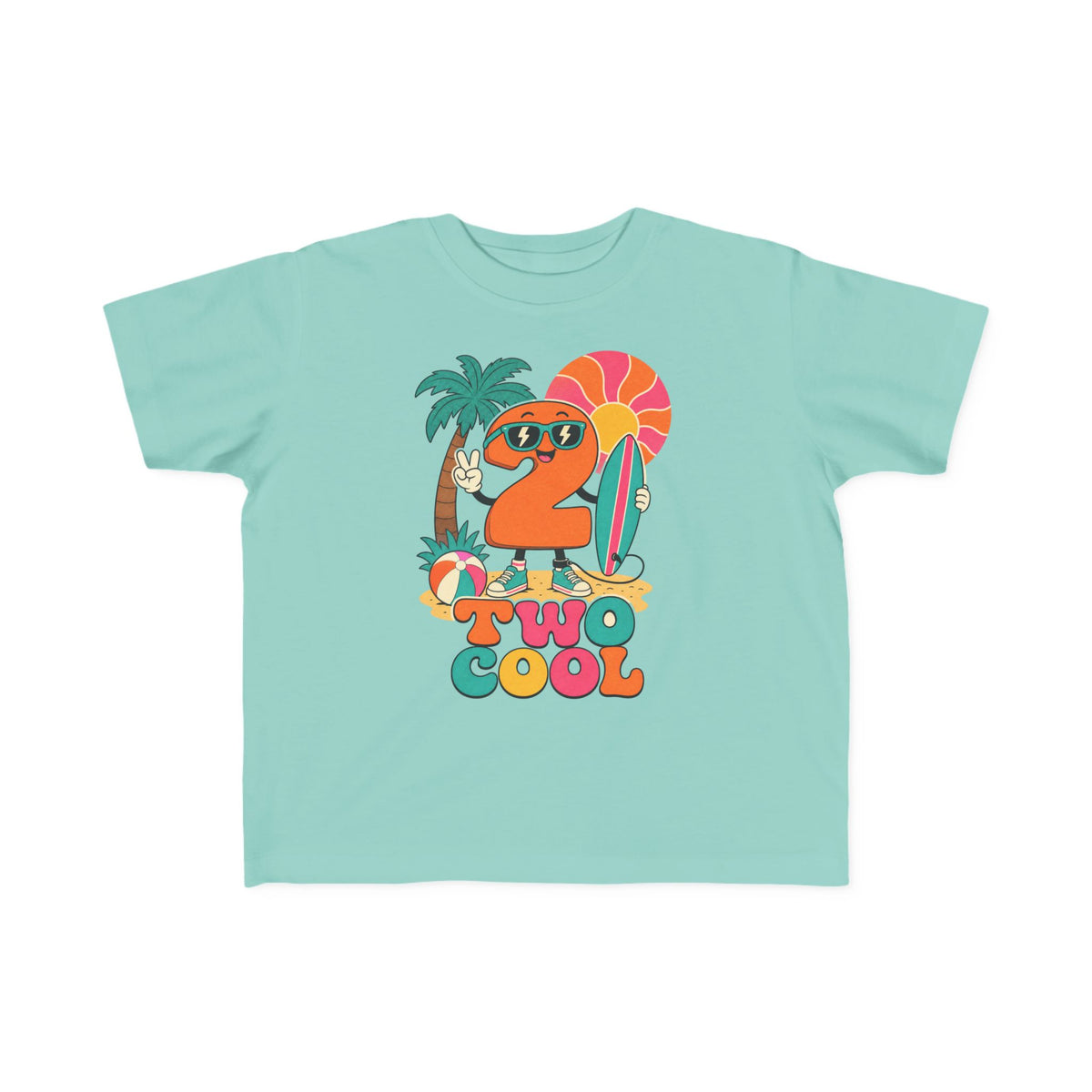Two Cool Kids Tee | 2nd Birthday Beach Shirt | Toddler Beach T-Shirt | Surf Kid Gift