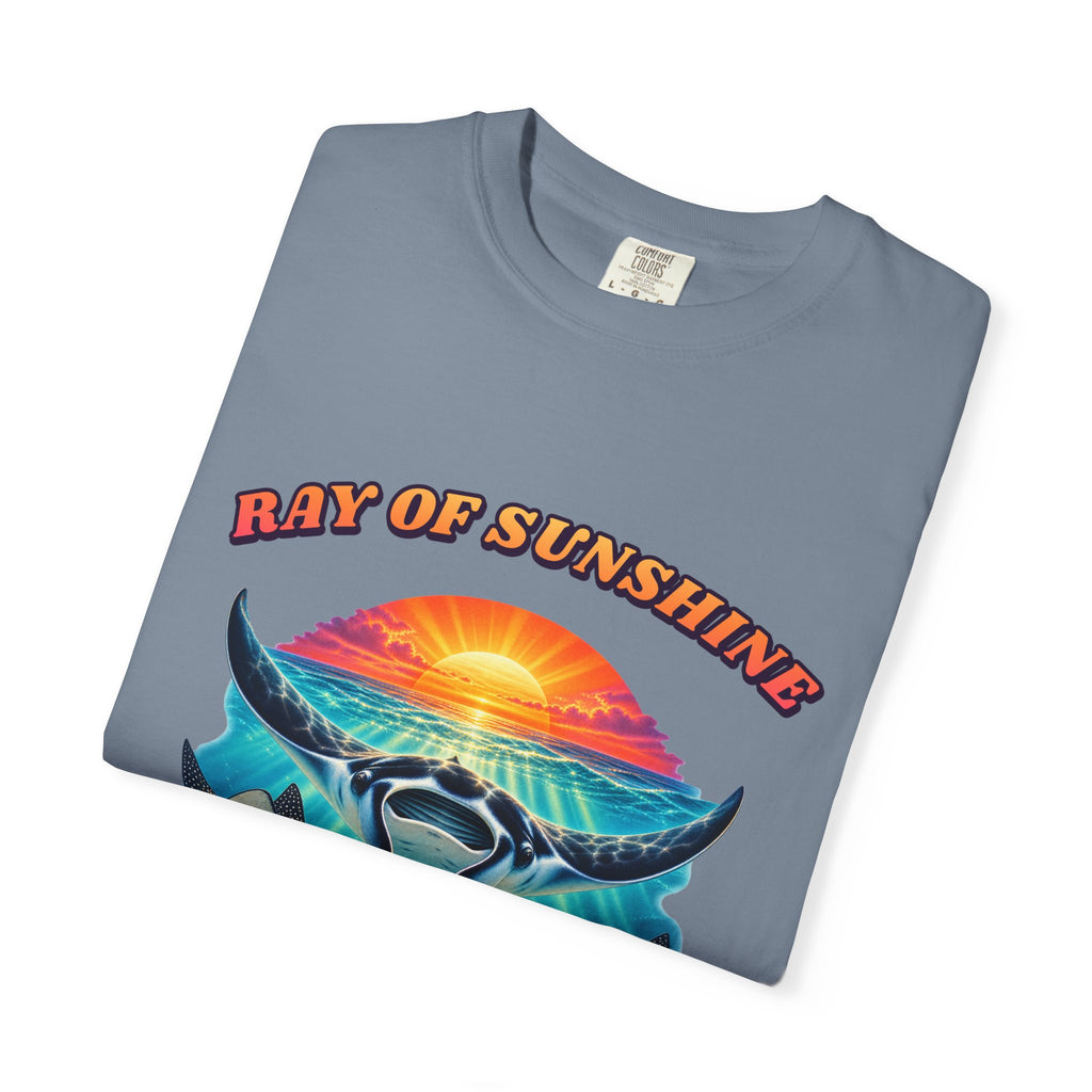 Ray Of Sunshine Stingray Shirt | Manta Ray Bootleg Tee | Comfort Colors T-Shirt