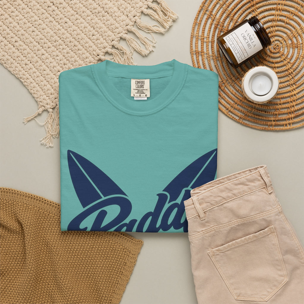 Paddle Out Surf Shirt | Crossed Surfboards Script Tee | Comfort Colors T-Shirt