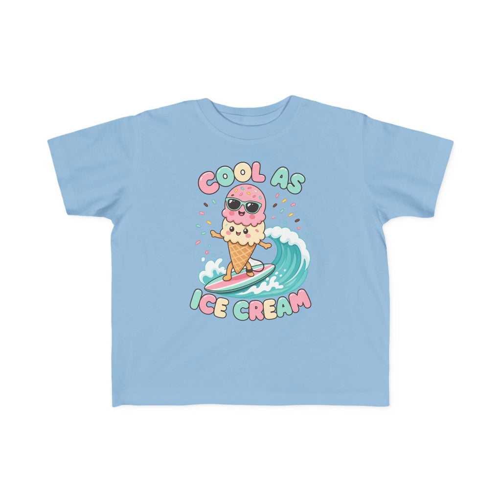 Cool As Ice Cream Kids Tee | Ice Cream Kids Shirt | Toddler Beach T-Shirt | Surf Kid Gift